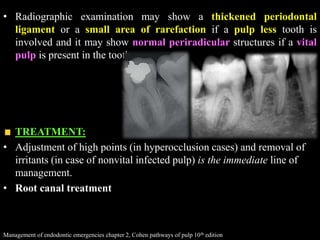 Endodontic emergencies and mid term flare ups | PPTX