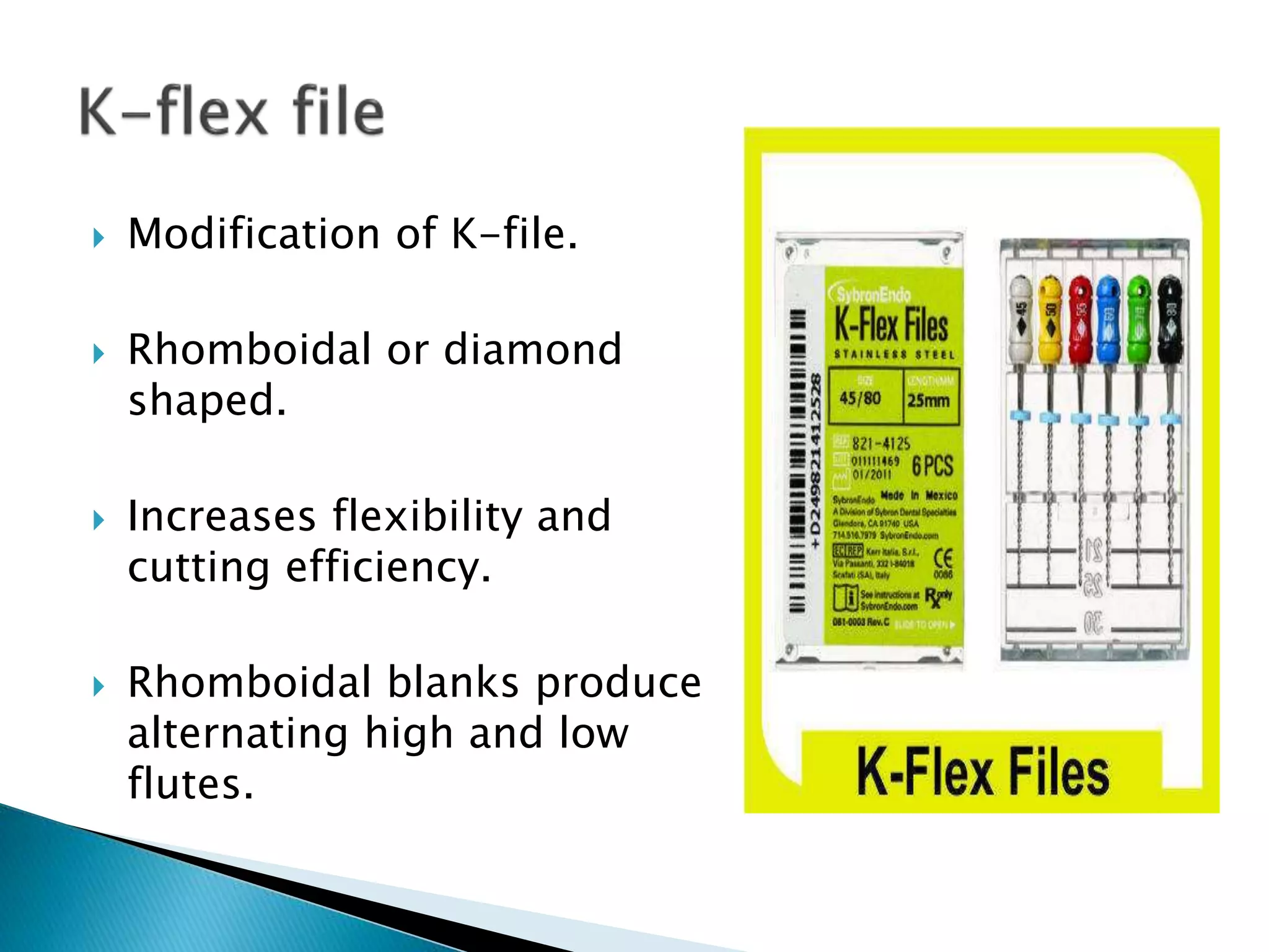 Endodontic files | PPTX