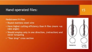 Endodontic hand files | PPTX