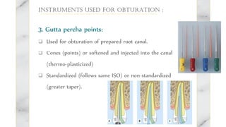 Obturation Instruments endodontic instrument.pdf endodontics instruments | PDF