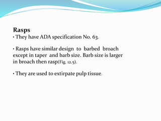 Broach And Rasp Endodonticinstruments 130320105634-phpapp01 | PPTX