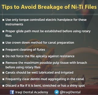 Basic Endodontic Instruments Presentation | PDF