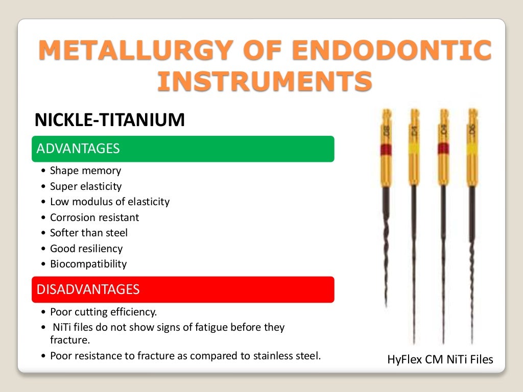 Endodontic instruments
