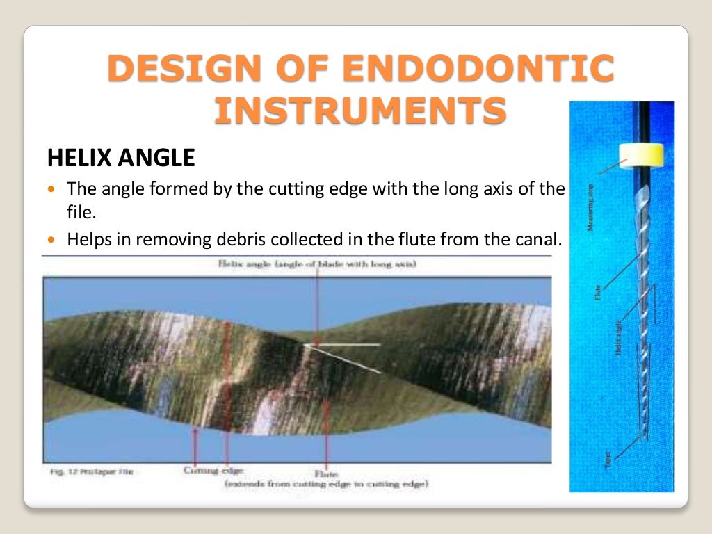 Endodontic instruments