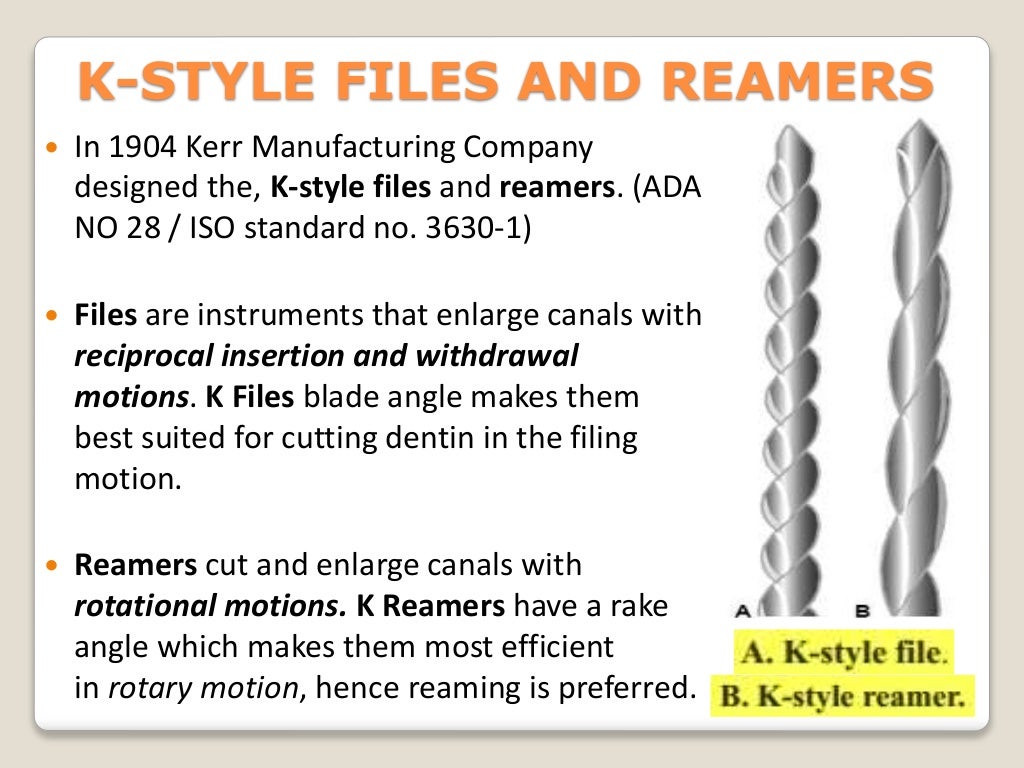Endodontic instruments