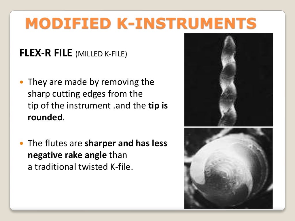 Endodontic instruments