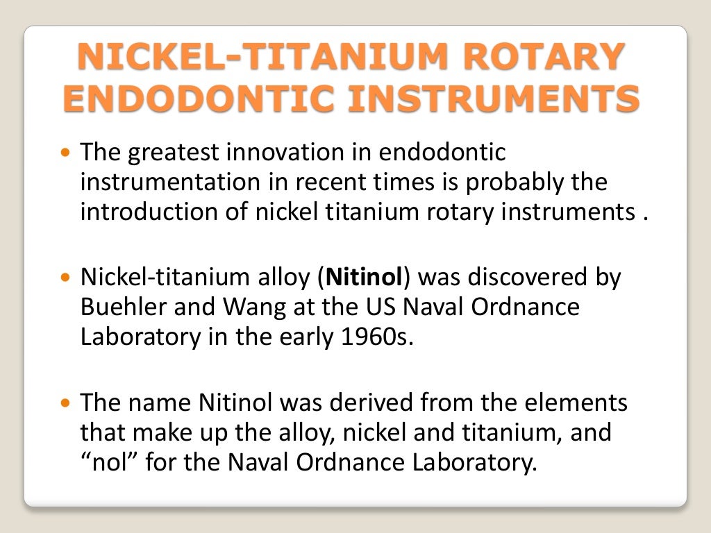 Endodontic instruments