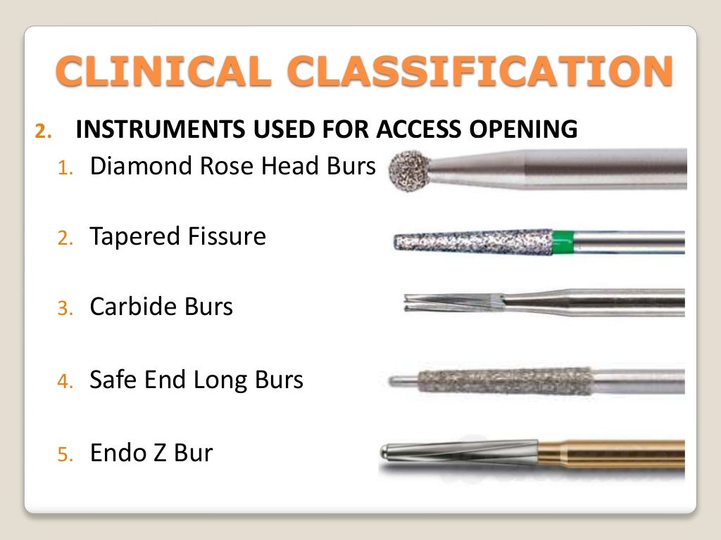 Endodontic instruments