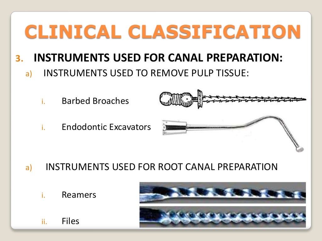 Endodontic instruments