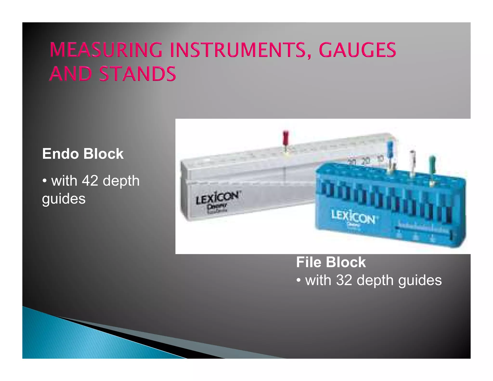 Endodontic instruments