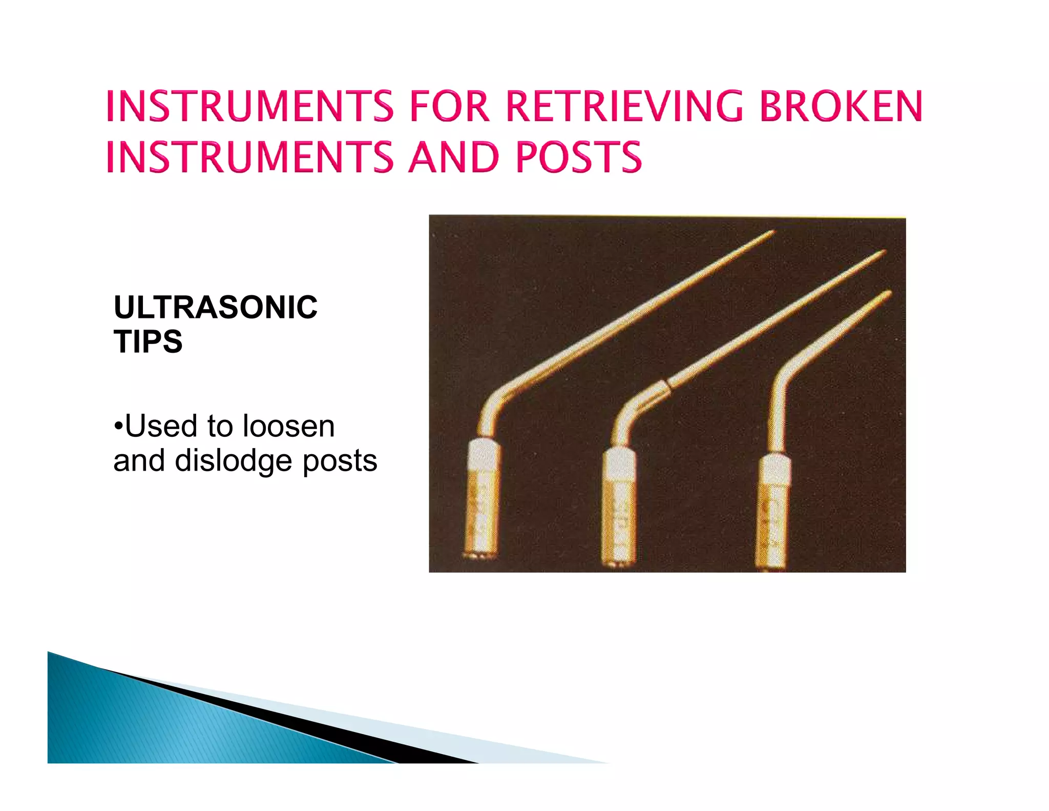 Endodontic instruments