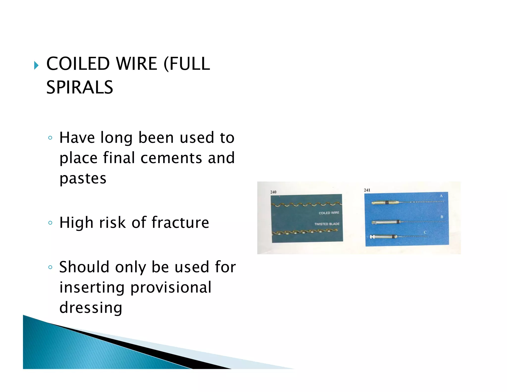Endodontic instruments