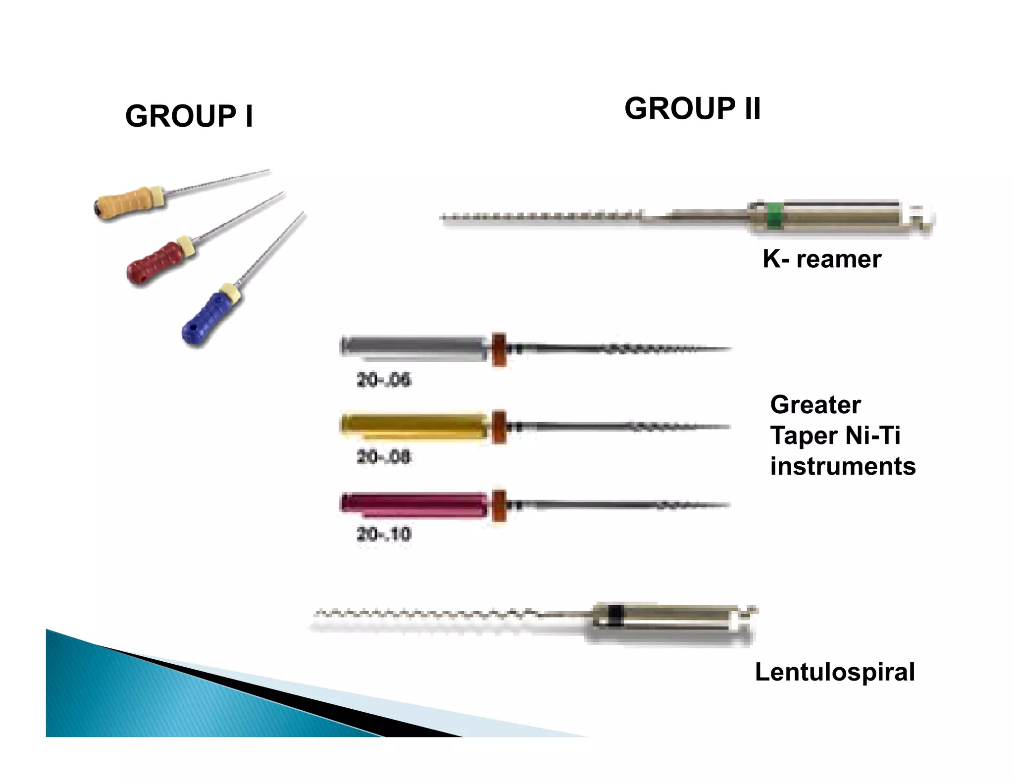 Endodontic instruments