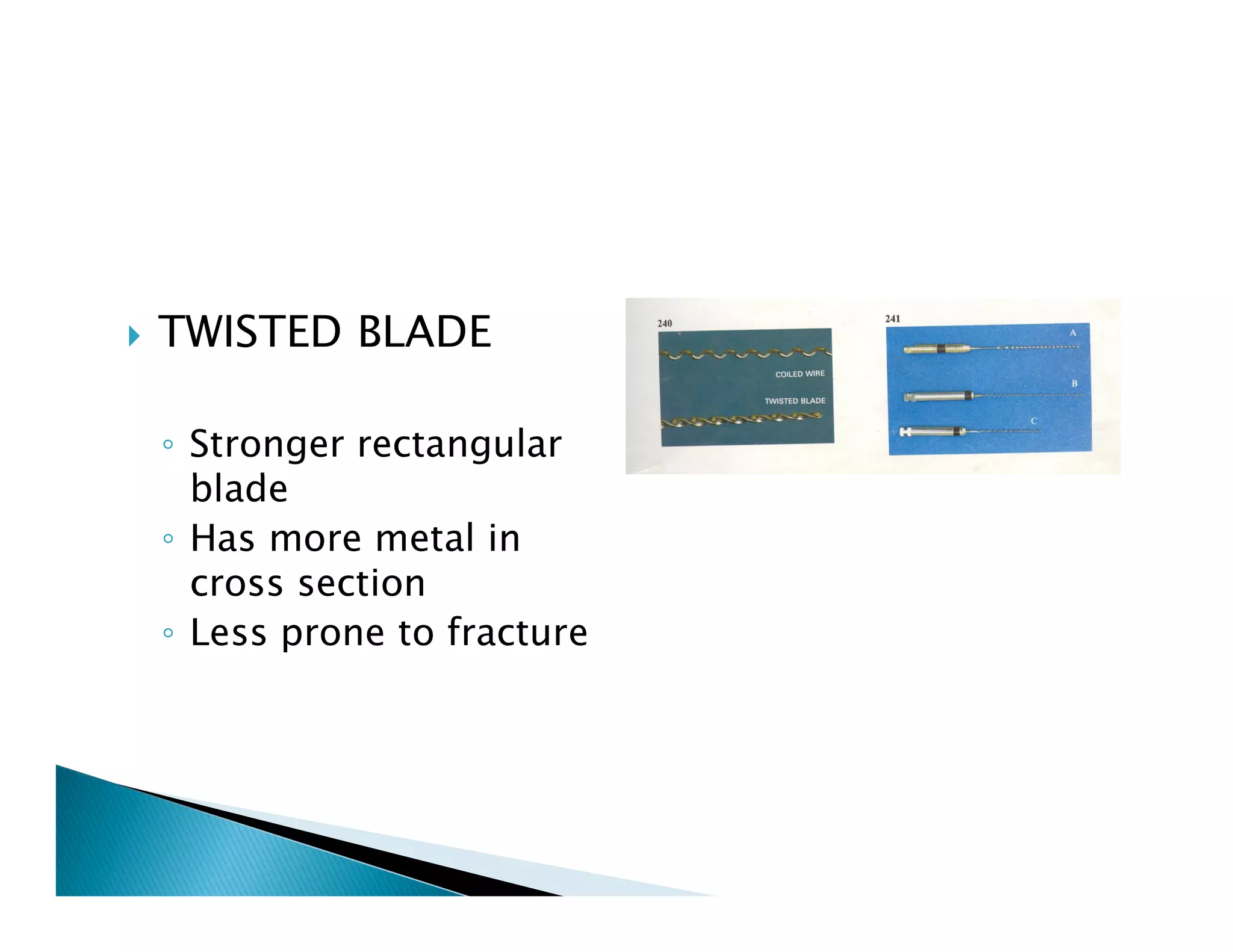 Endodontic instruments