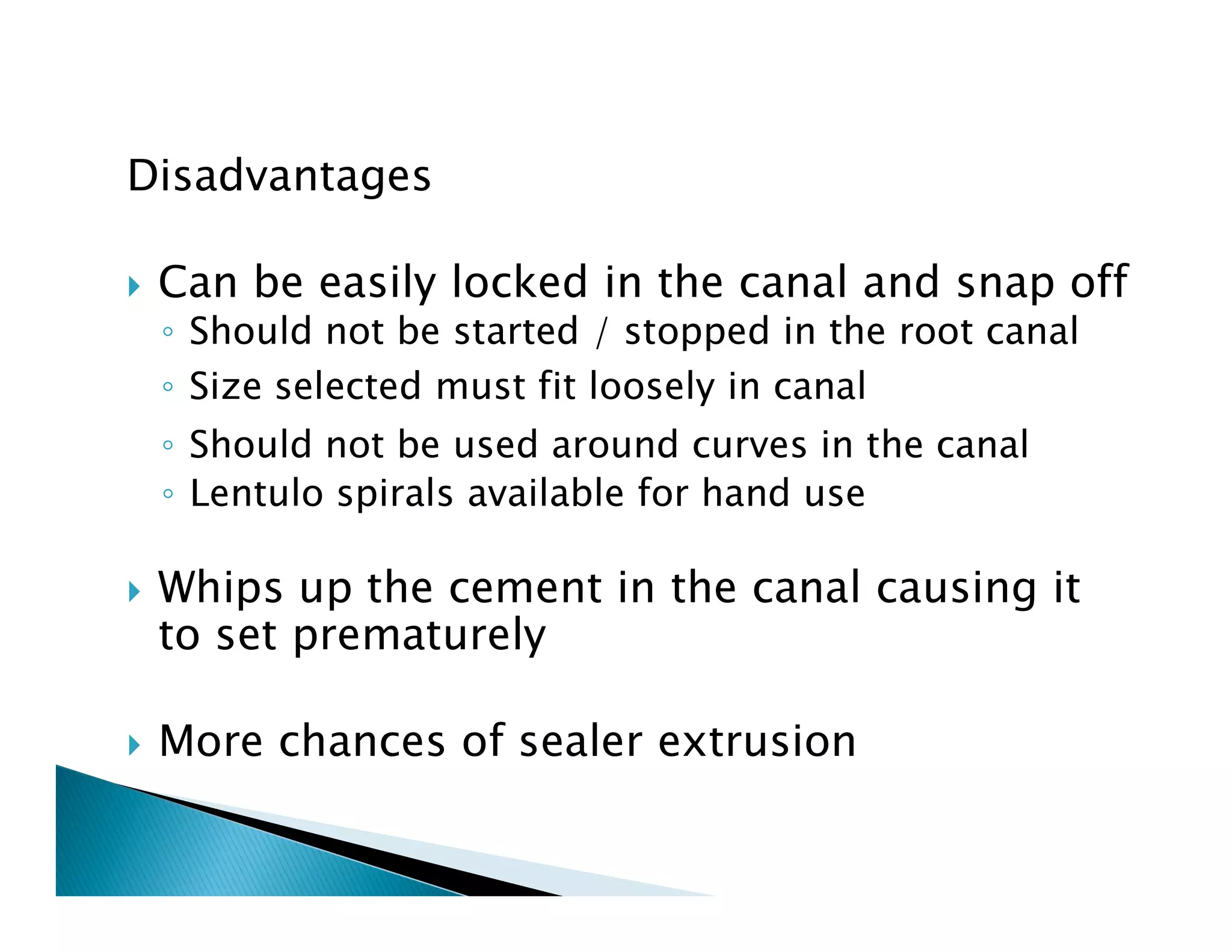Endodontic instruments