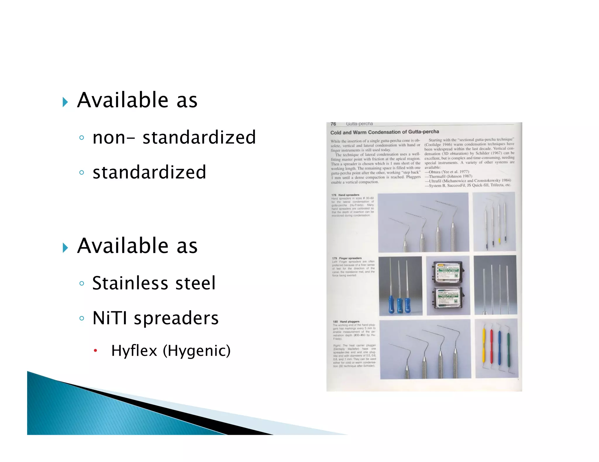 Endodontic instruments