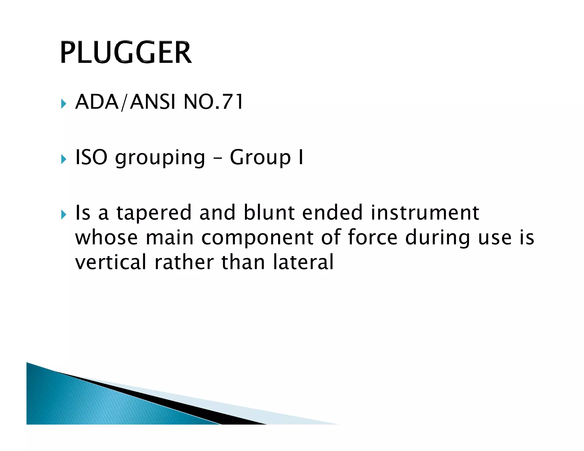 Endodontic instruments