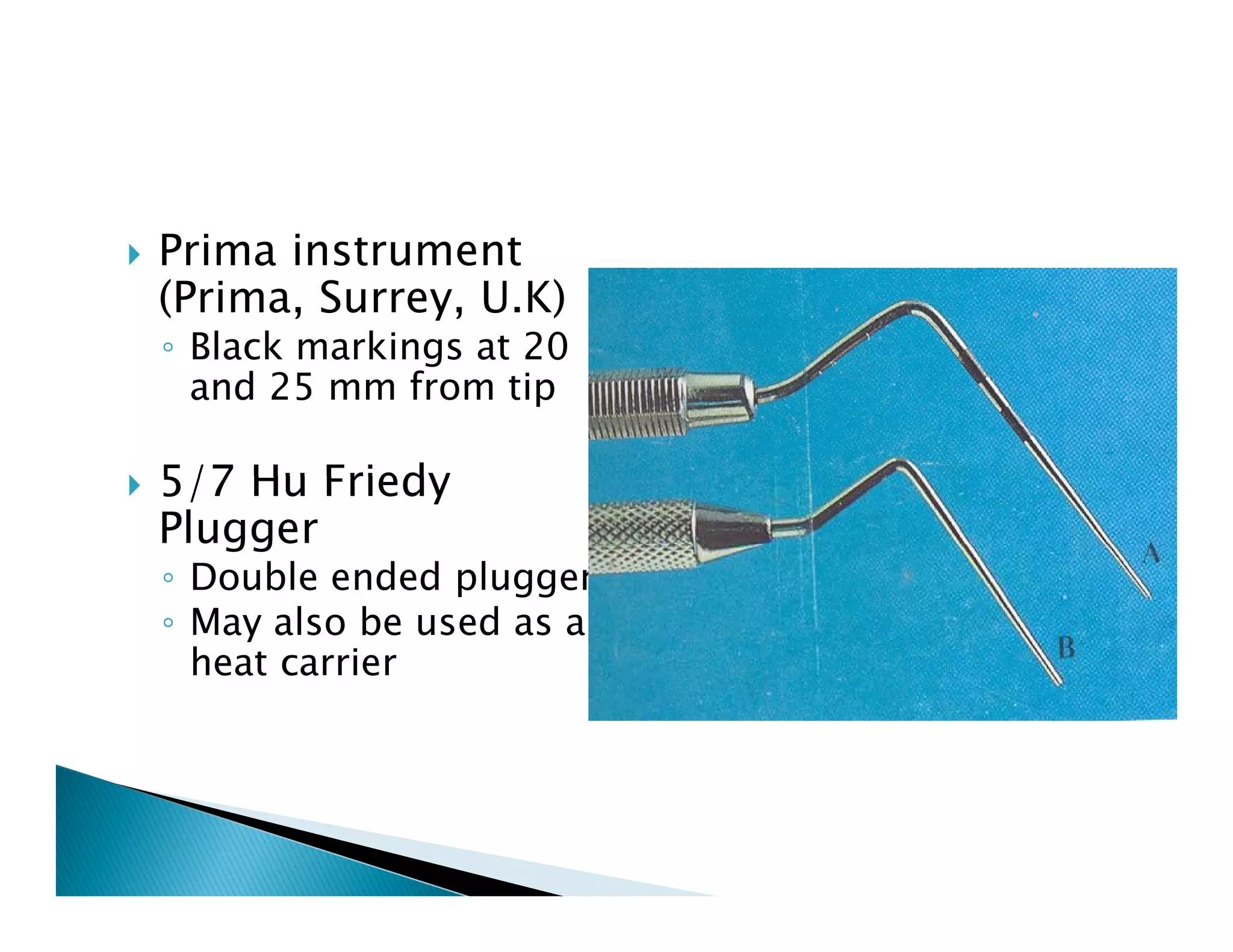 Endodontic instruments