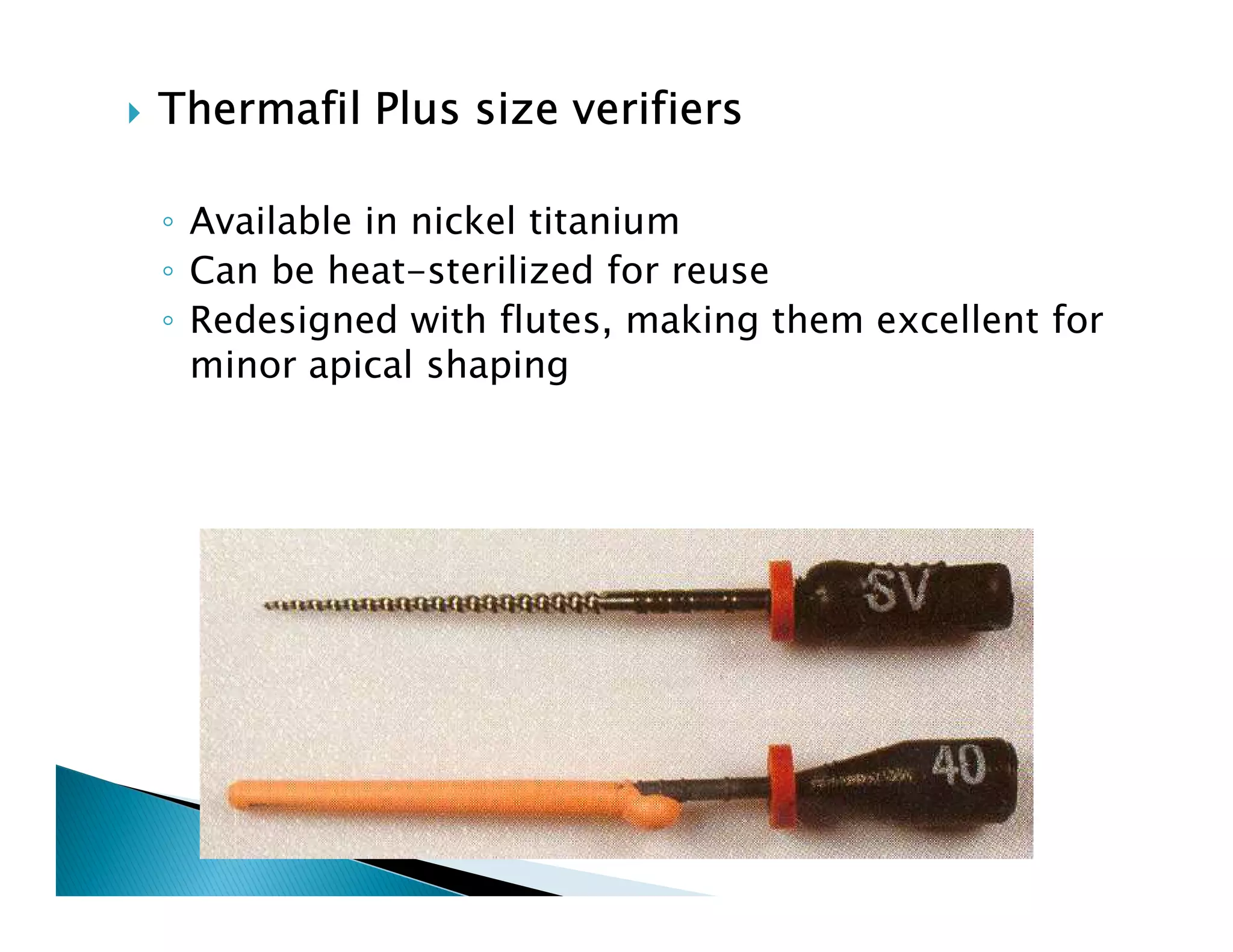 Endodontic instruments