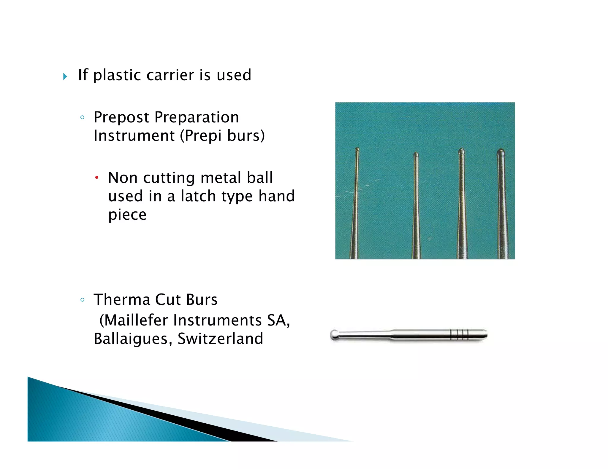 Endodontic instruments