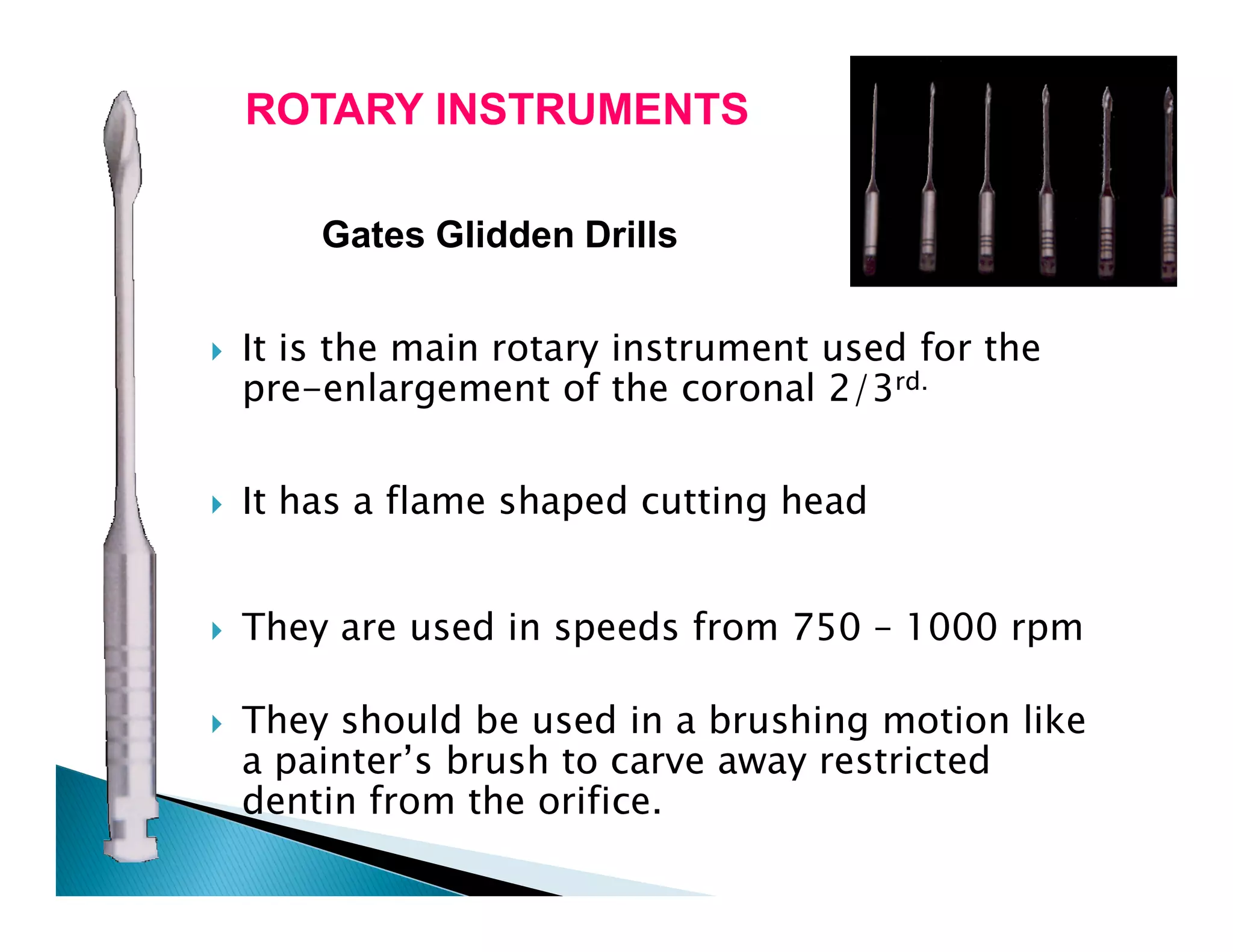 Endodontic instruments