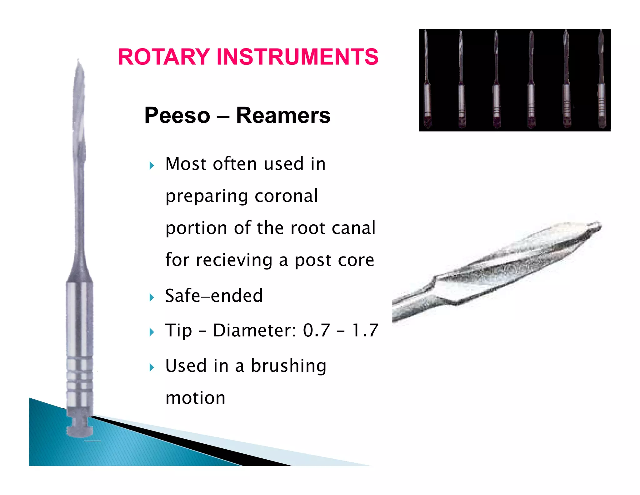 Endodontic instruments
