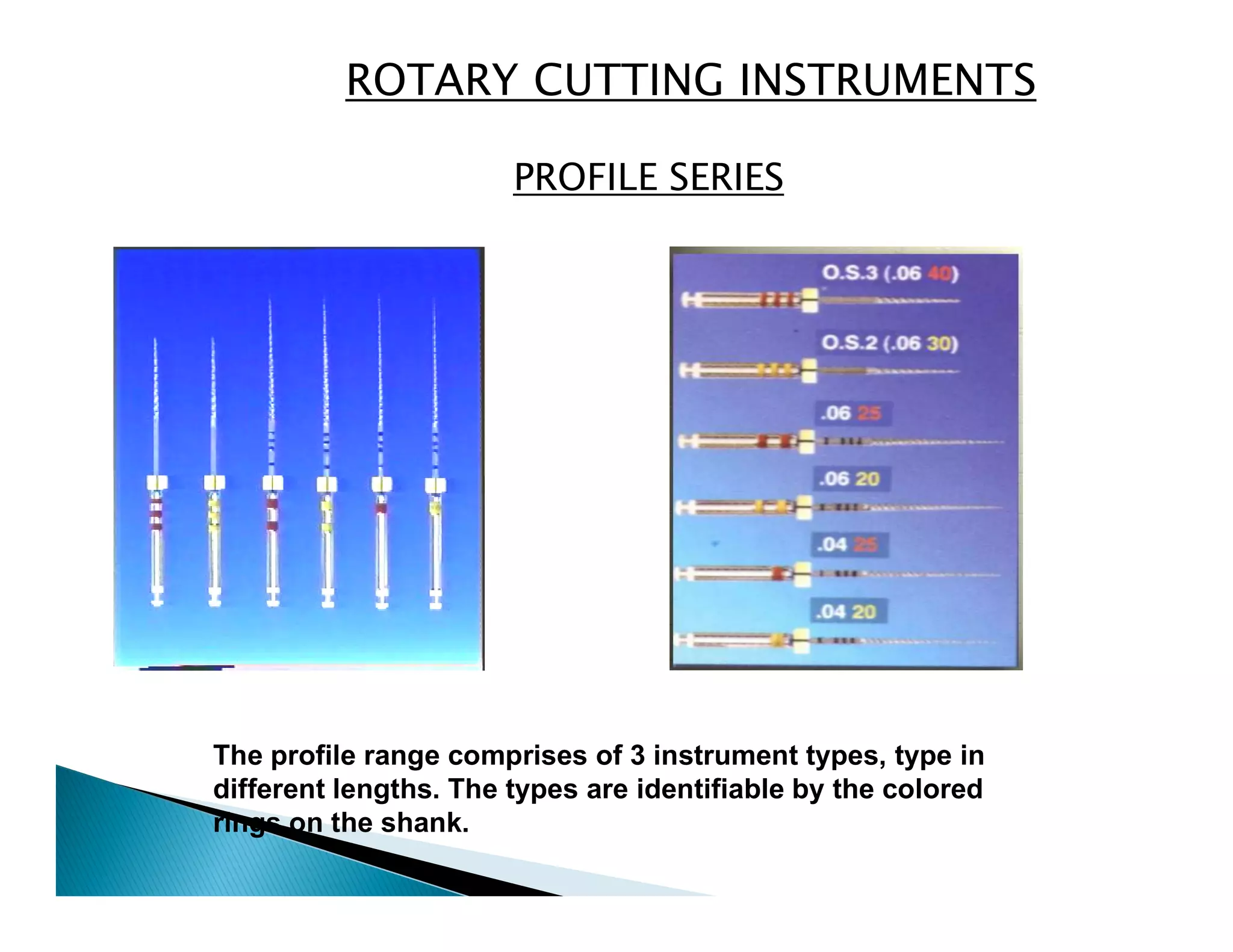 Endodontic instruments