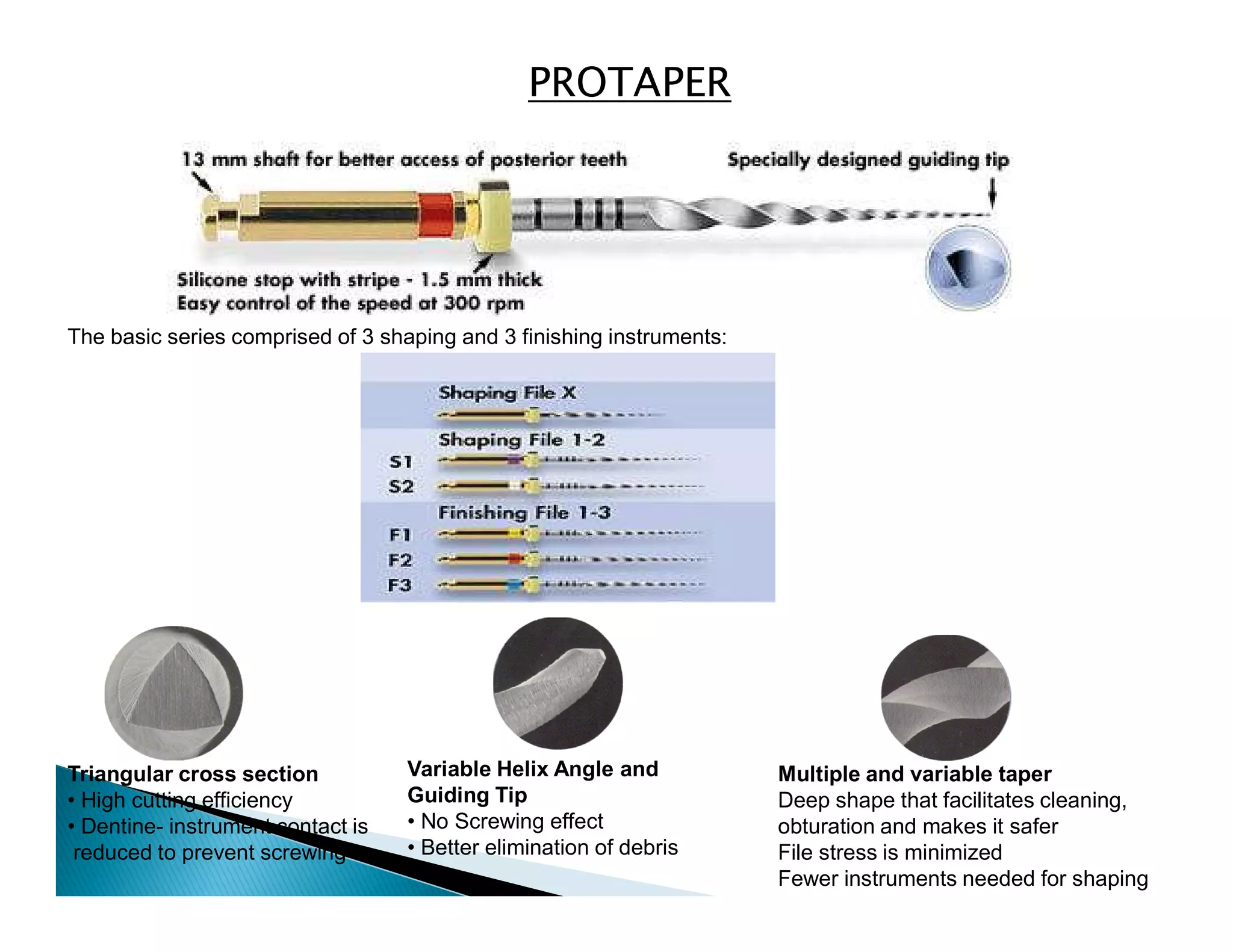 Endodontic instruments