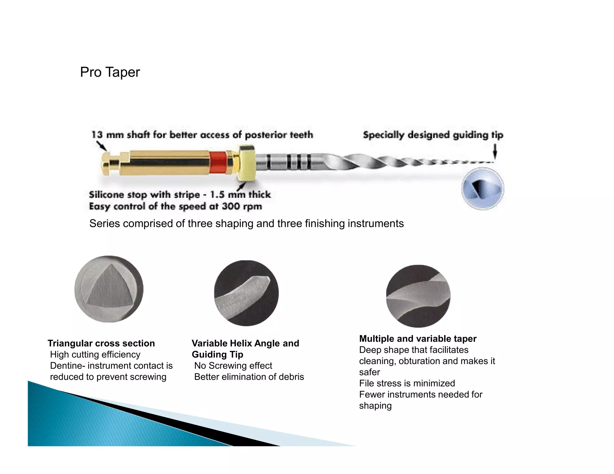 Endodontic instruments