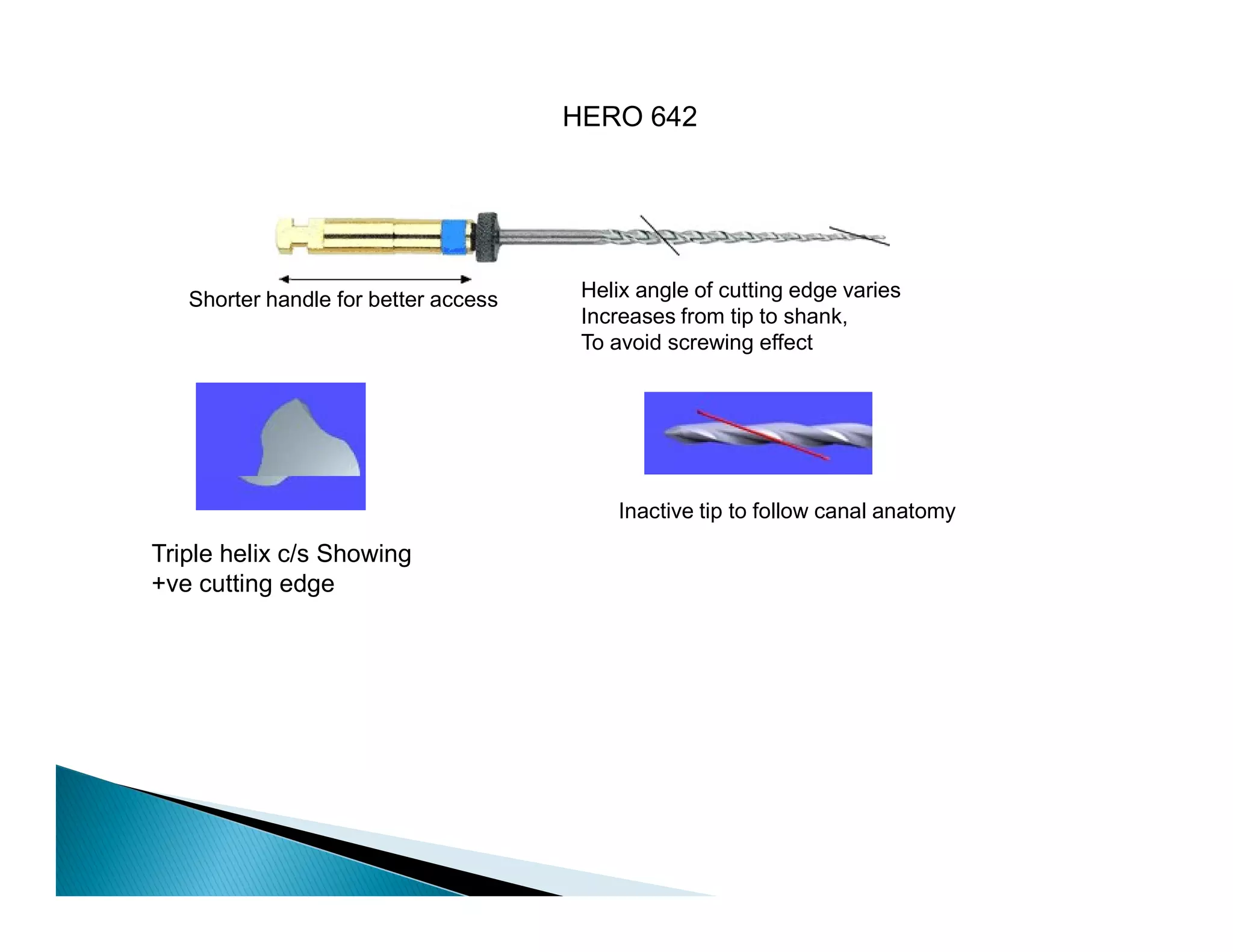 Endodontic instruments