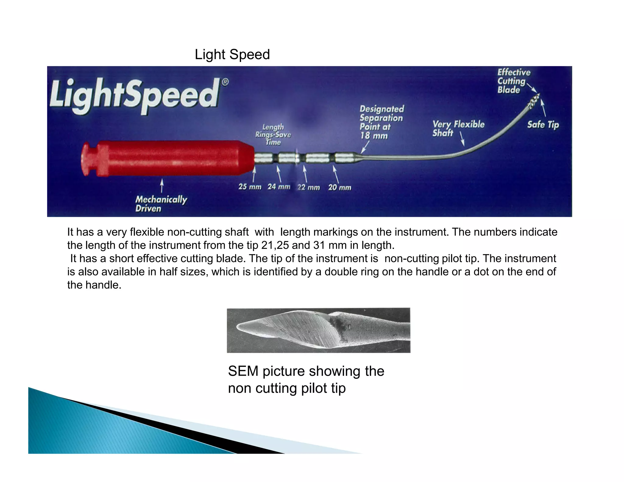 Endodontic instruments