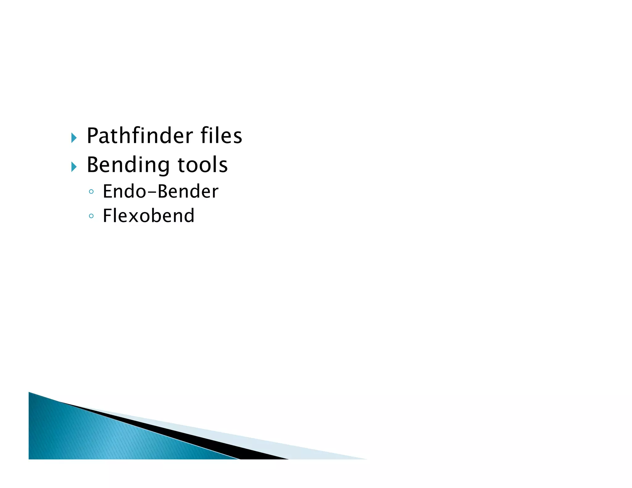 Endodontic instruments
