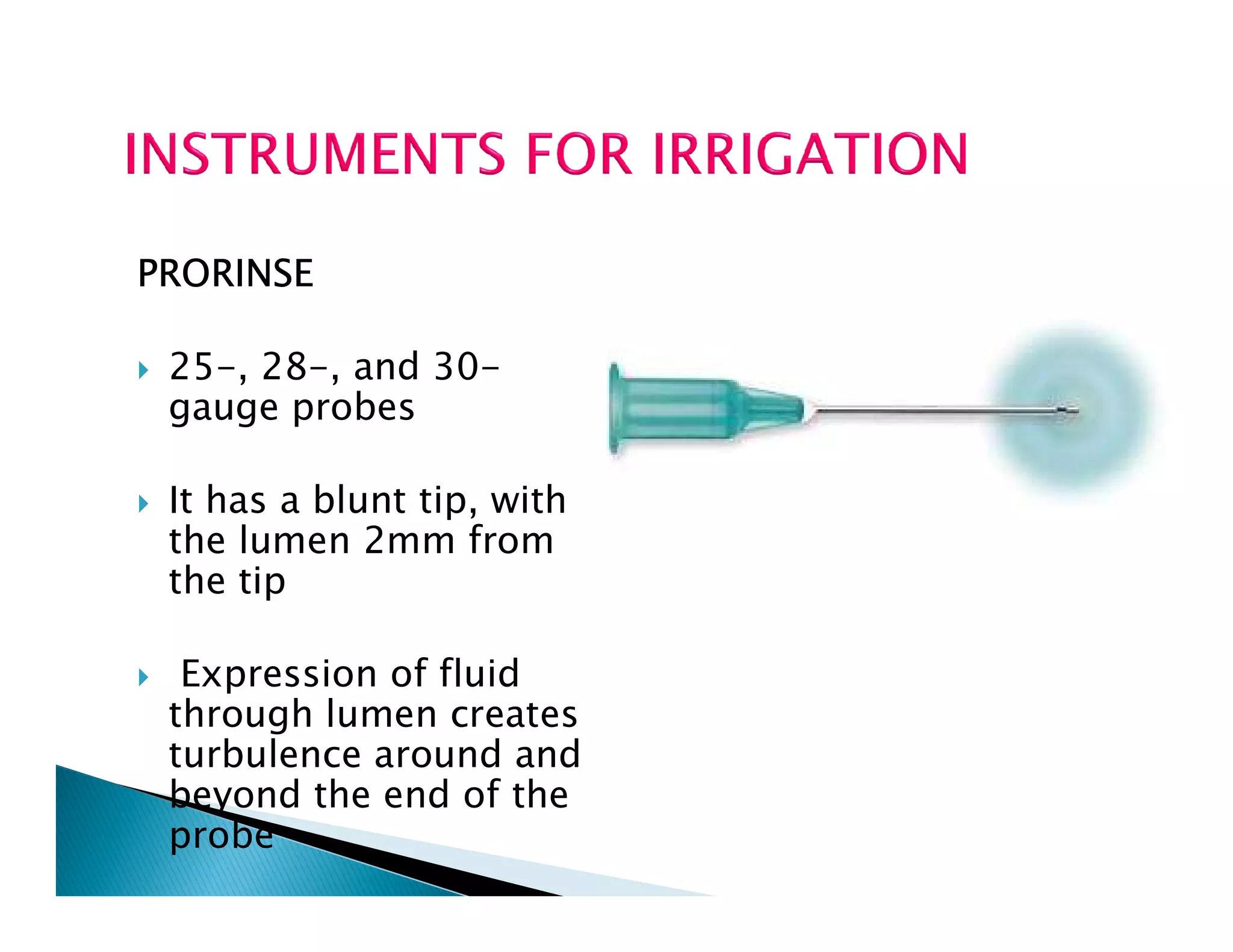 Endodontic instruments