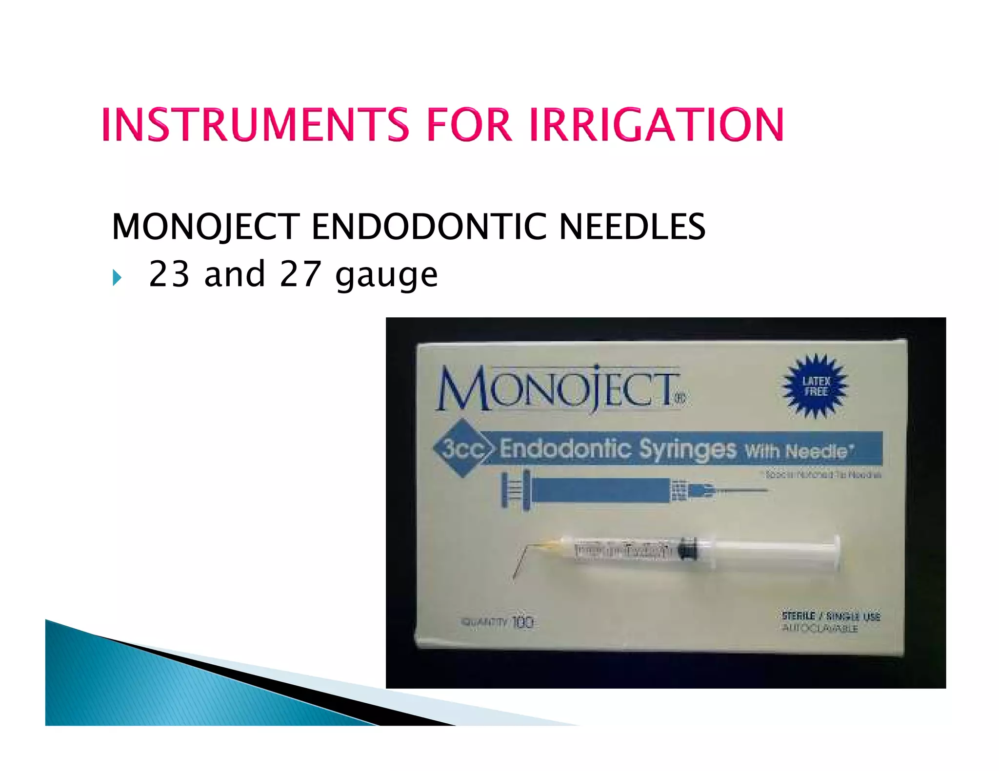 Endodontic instruments