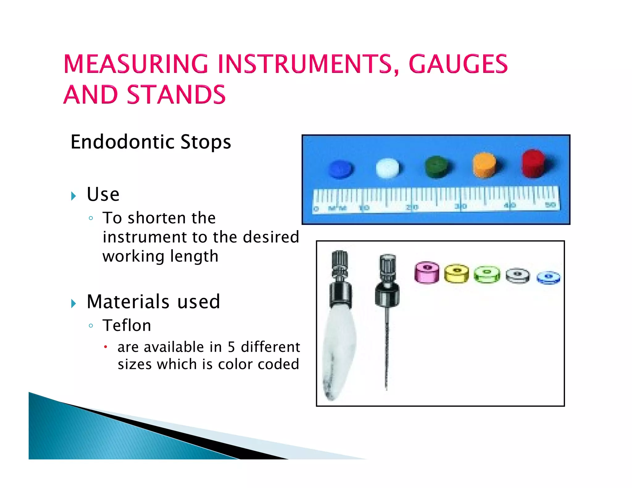 Endodontic instruments