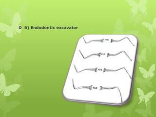  6) Endodontic excavator
 
