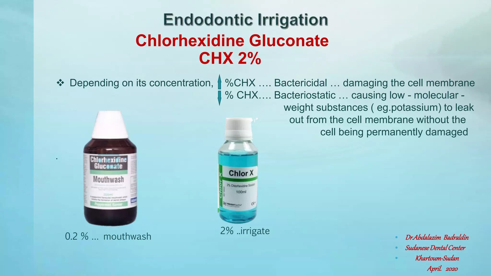 Endodontic irrigation 1 | PPT