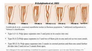 Vertuc Classification ENDODONTIC MANAGEMENT OF VERTUCCI –TYPE IV MANDIBULAR.pptx
