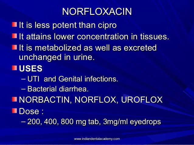 Norfloxacin Dose For Travellers Diarrhoea
