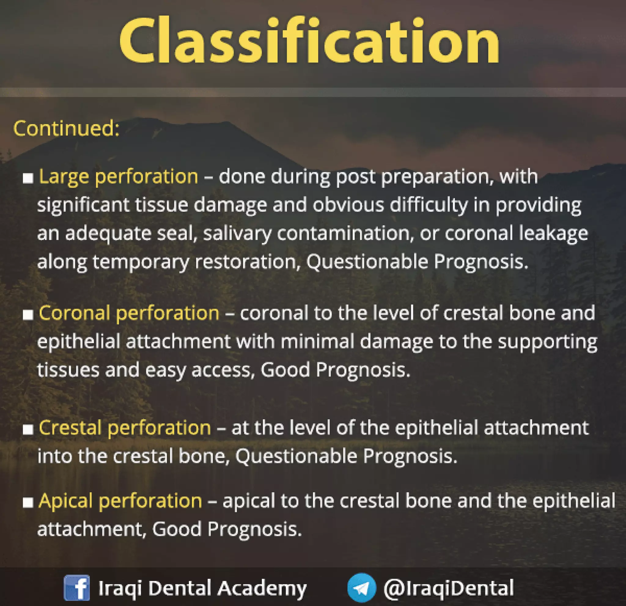 Endodontic Root Perforation: Causes, Identification, and Management Presentation