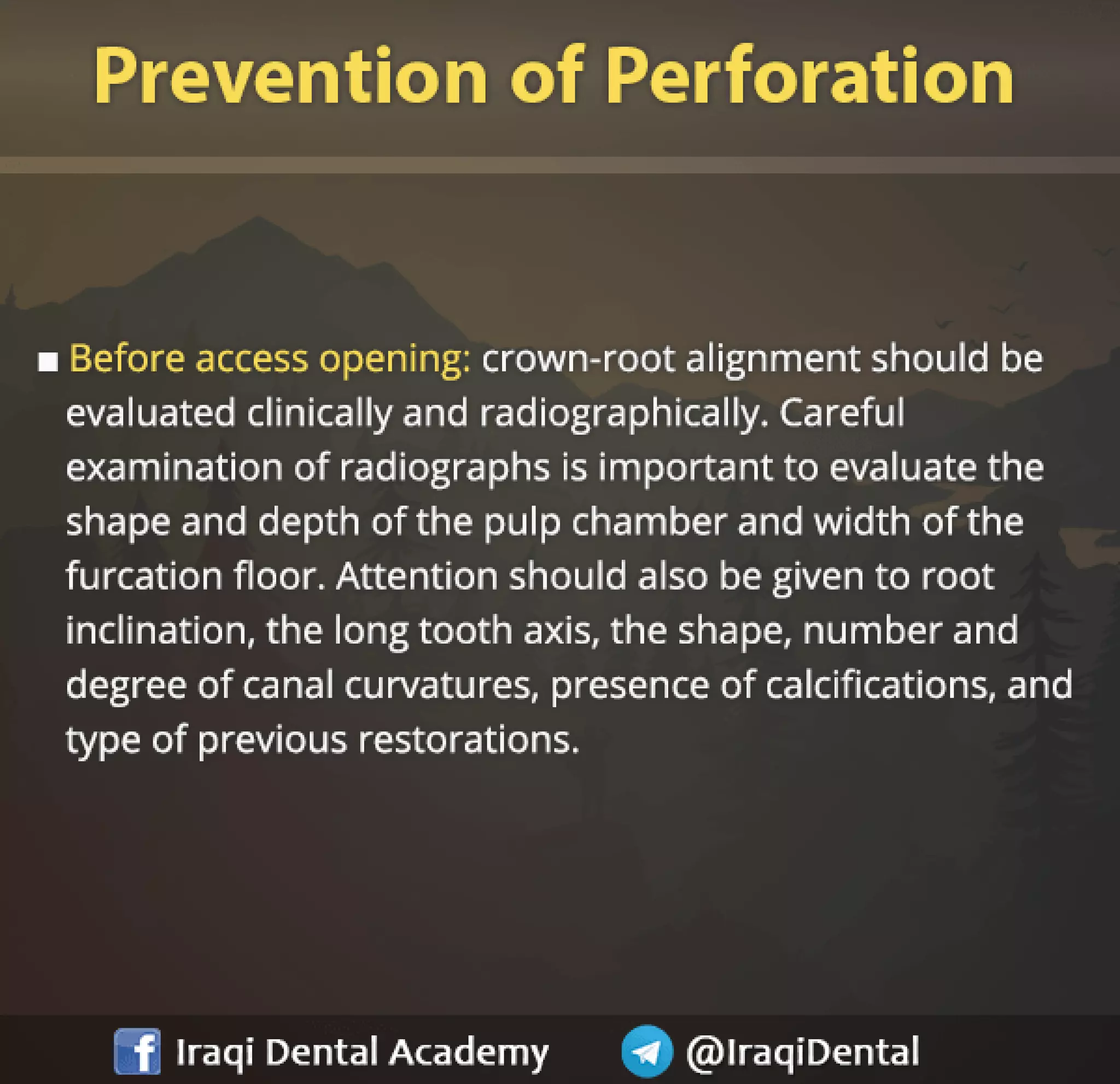 Endodontic Root Perforation: Causes, Identification, and Management Presentation