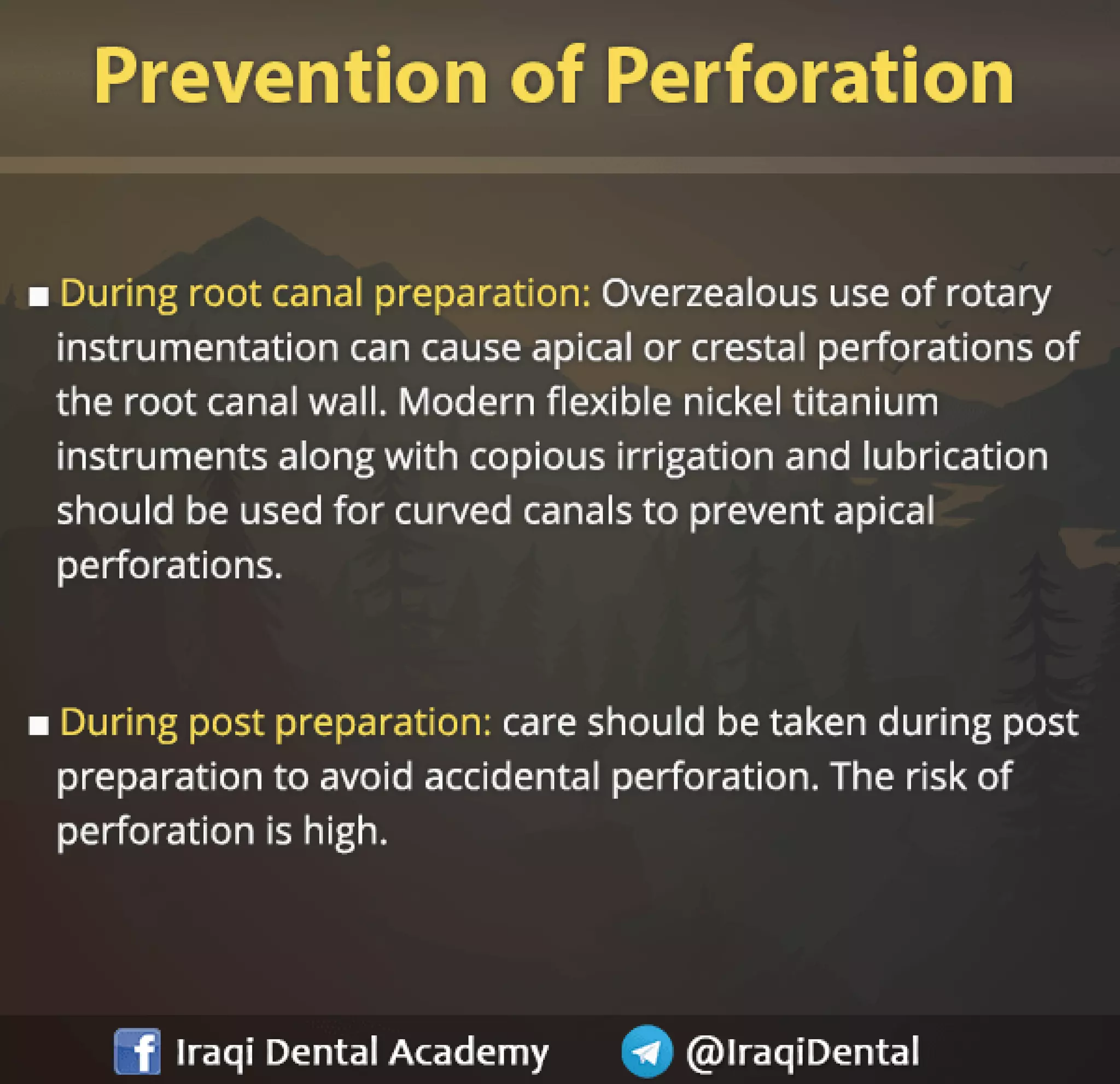 Endodontic Root Perforation: Causes, Identification, and Management Presentation