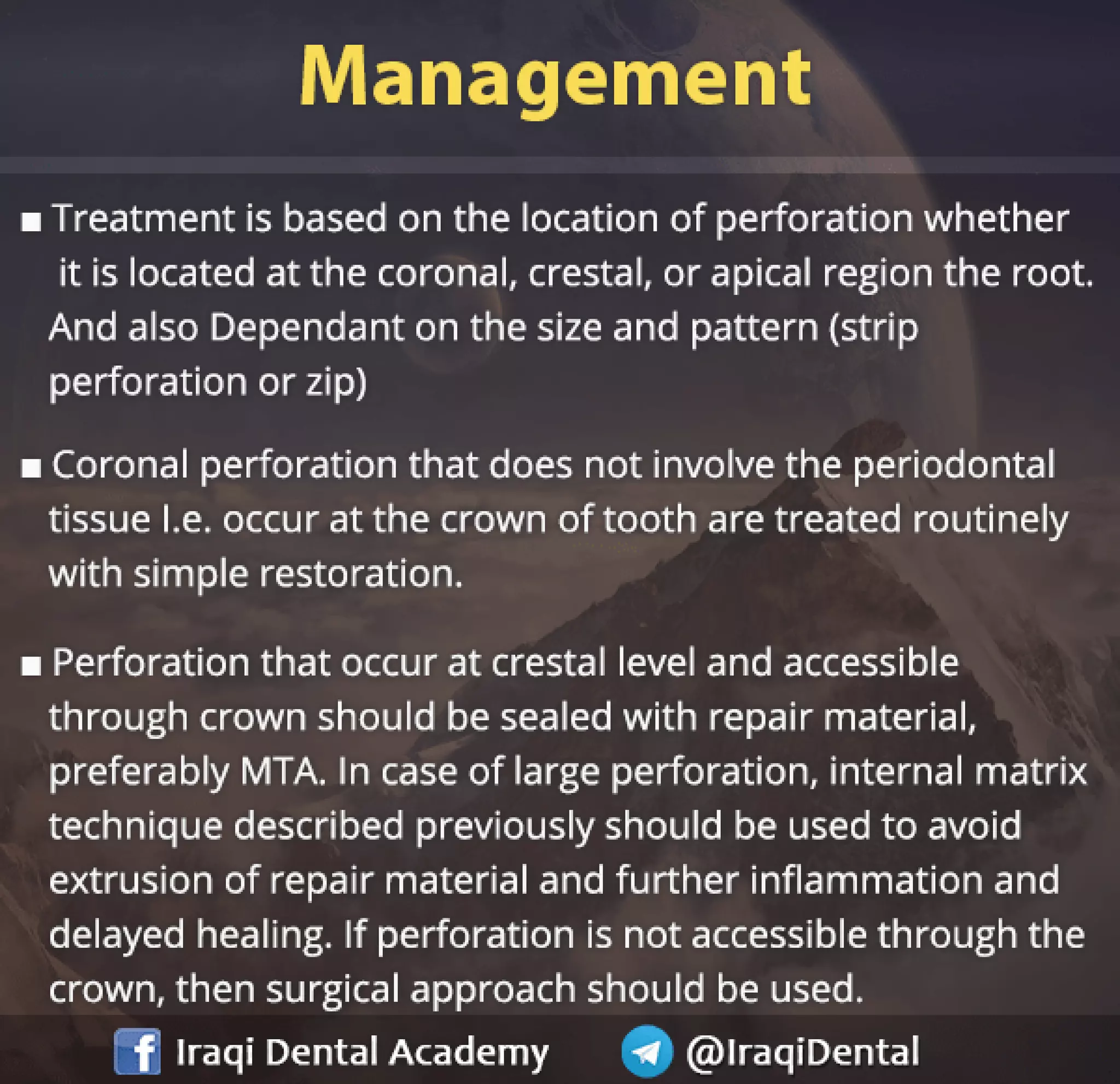 Endodontic Root Perforation: Causes, Identification, and Management Presentation