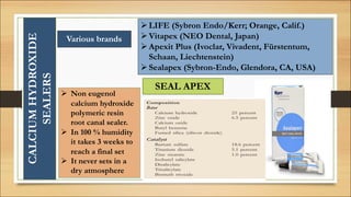 Endodontic sealers or Root Canal sealers | PDF