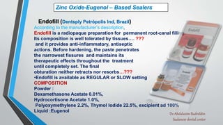 Endoryl Injection Application of sealers during endodontic obturation pptx | PPTX