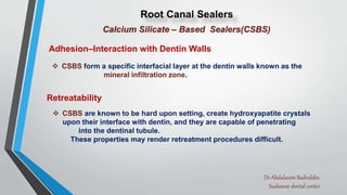 Application of sealers during endodontic obturation pptx | PPTX