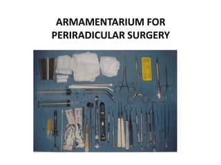 ARMAMENTARIUM FOR
PERIRADICULAR SURGERY
 