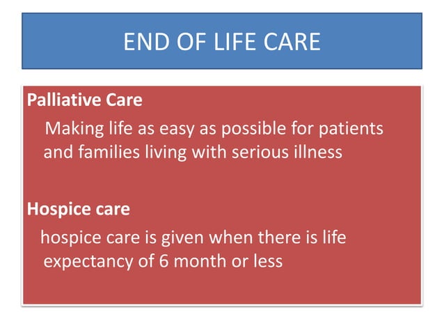 End of life care | PPTX