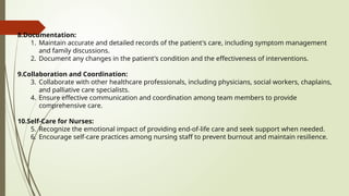 END OF LIFE CARE PPT in relation with onco | PPTX