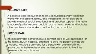 END OF LIFE CARE PPT in relation with onco | PPTX